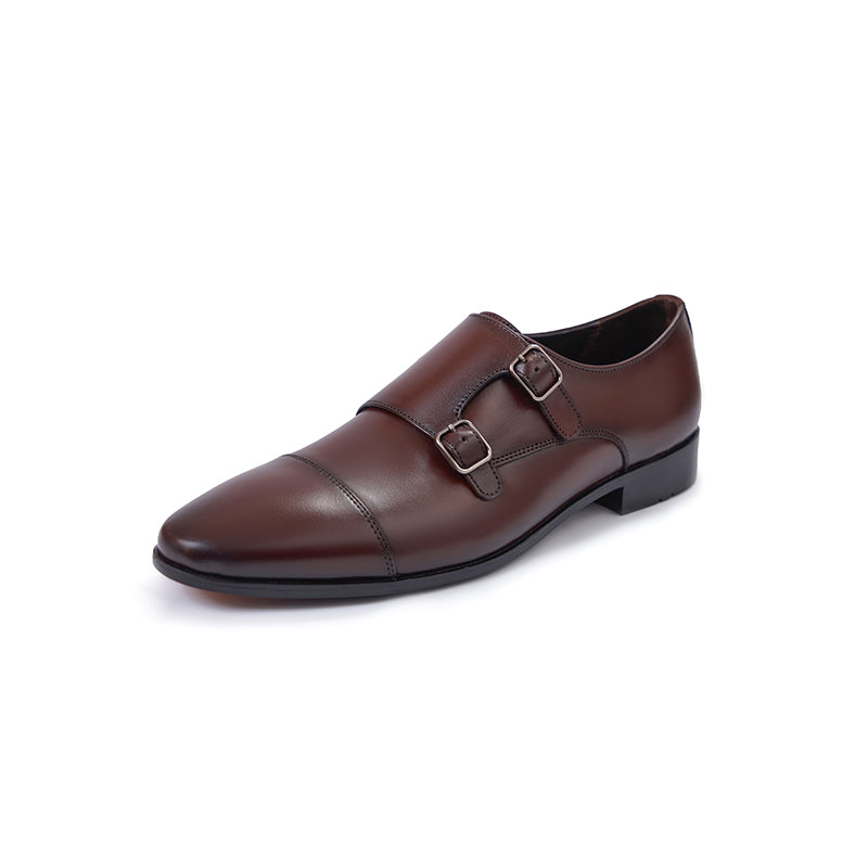 Toecap Double Monks - Tobacco
