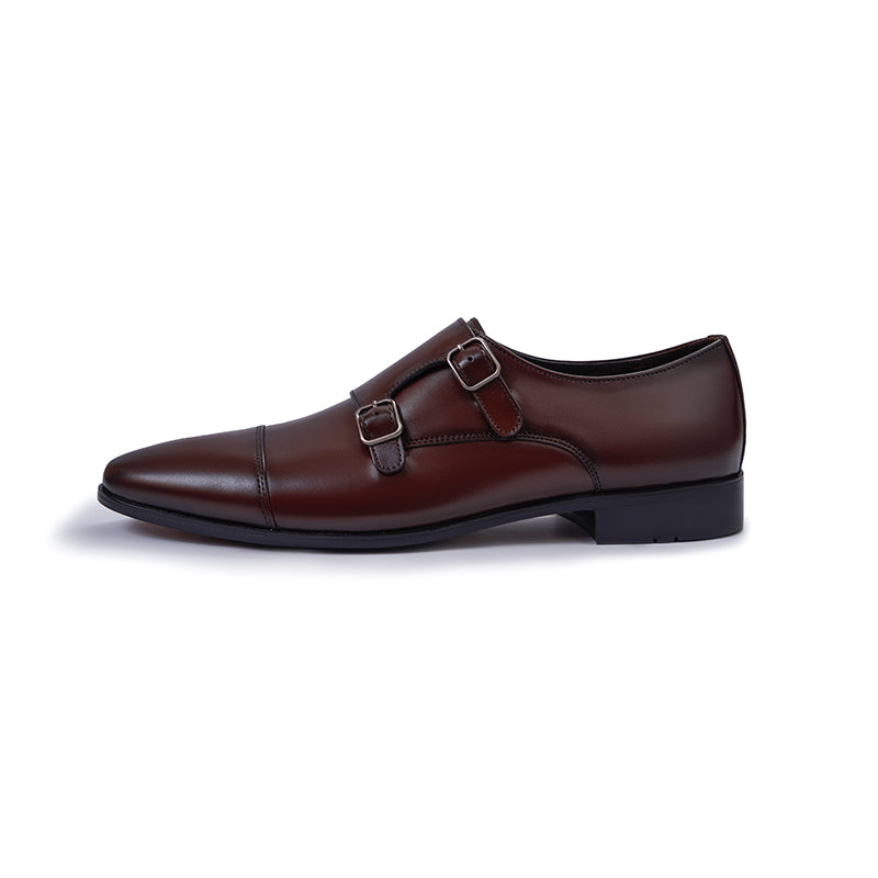 Toecap Double Monks - Tobacco