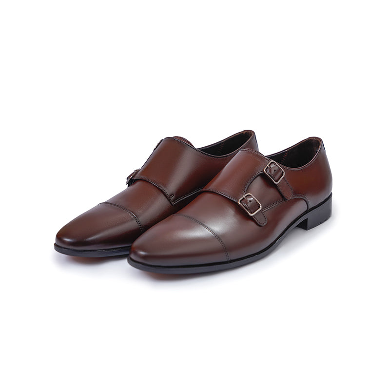 Toecap Double Monks - Tobacco