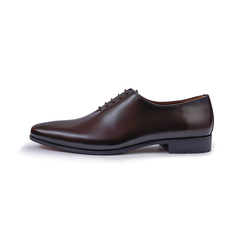 Plain Wholecut Oxford - Dark Brown