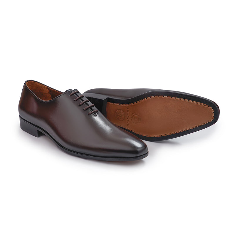 Plain Wholecut Oxford - Dark Brown