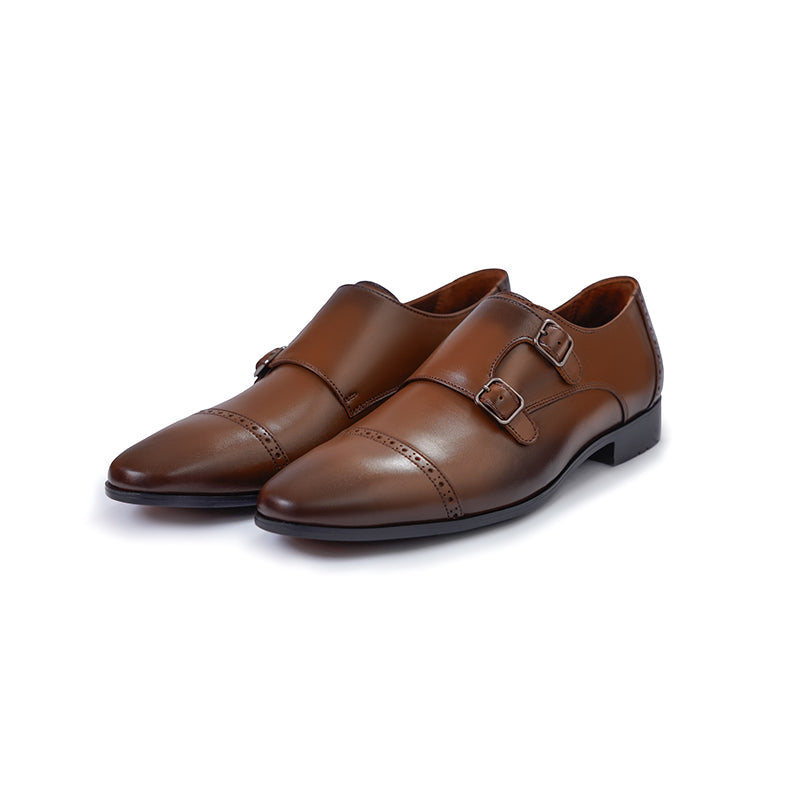 Double Monkstrap - Tan