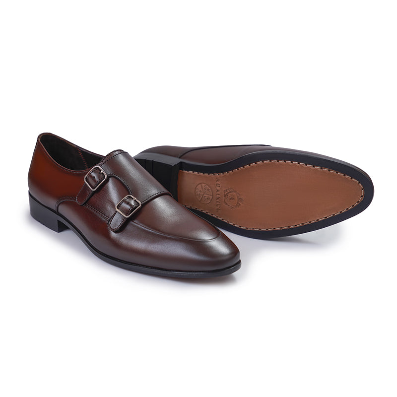 Diplomat Double Monkstrap - Brown