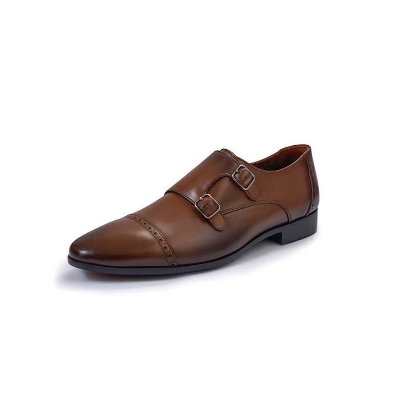 Double Monkstrap - Tan