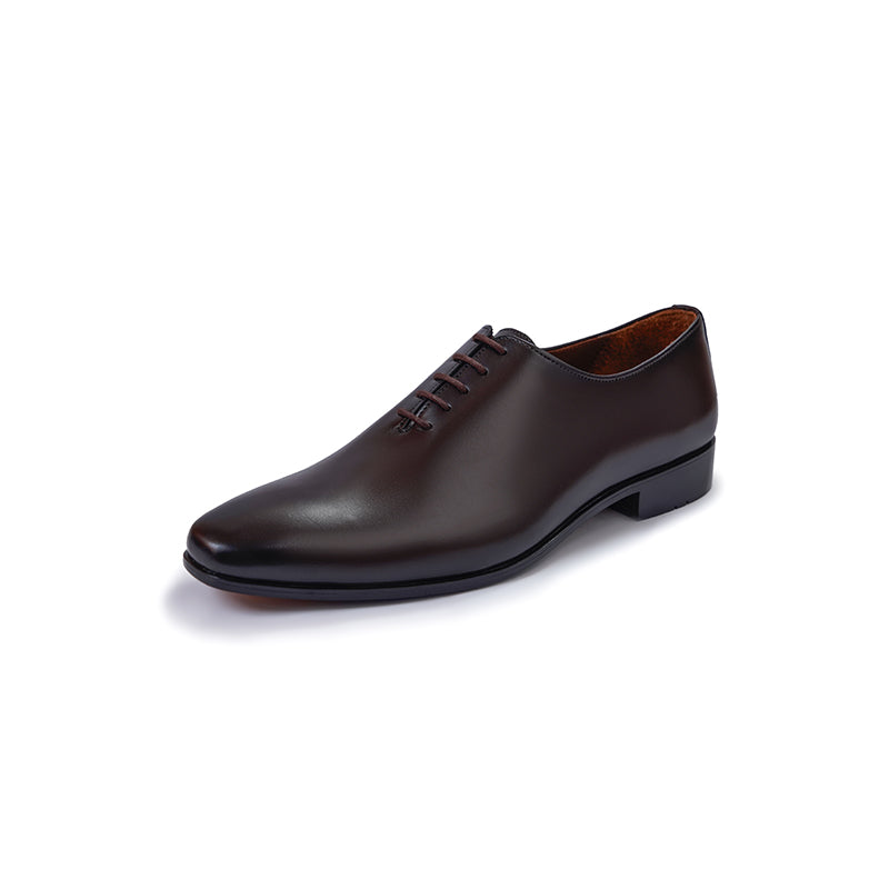 Plain Wholecut Oxford - Dark Brown