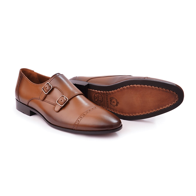Double Monkstrap - Tan